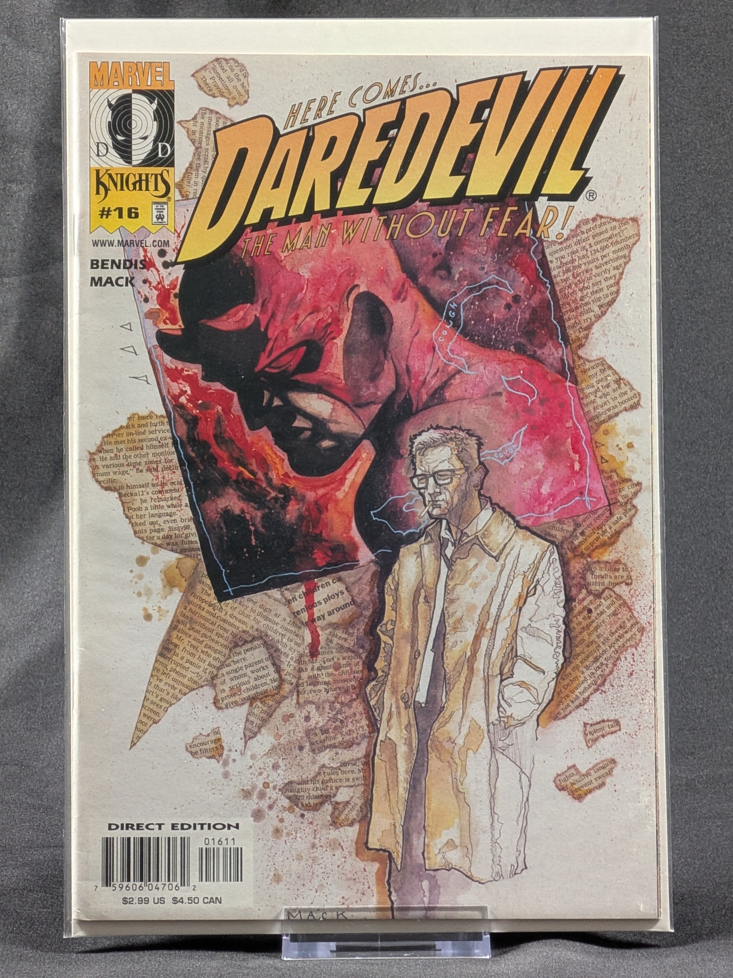 Daredevil Vol. 2 #16–19 “Wake Up” Complete Arc | Bendis/Mack | Newsstand Variants