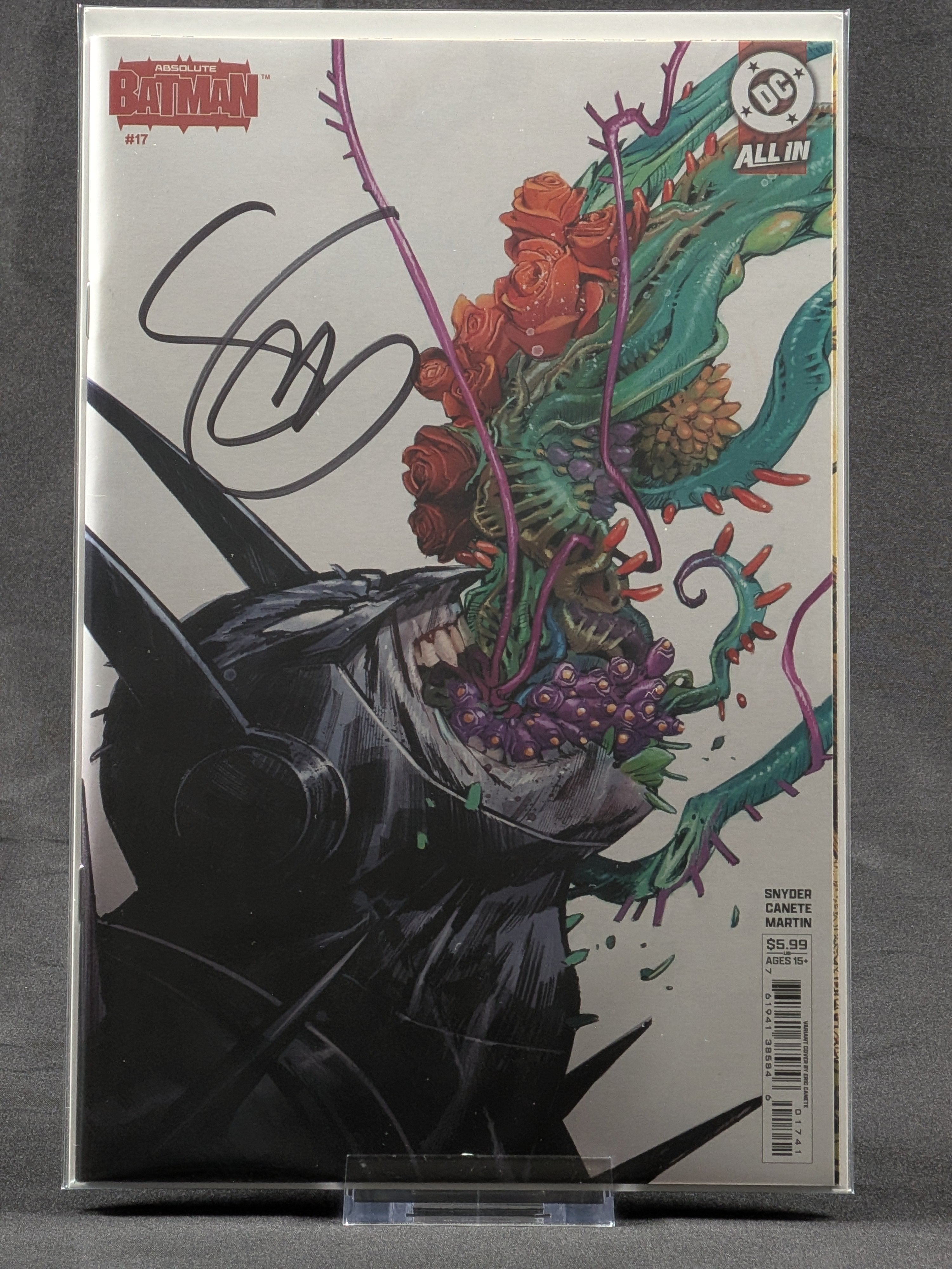 Absolute Batman #17D Eric Canete Variant Signed Scott Snyder w/ COA — NM