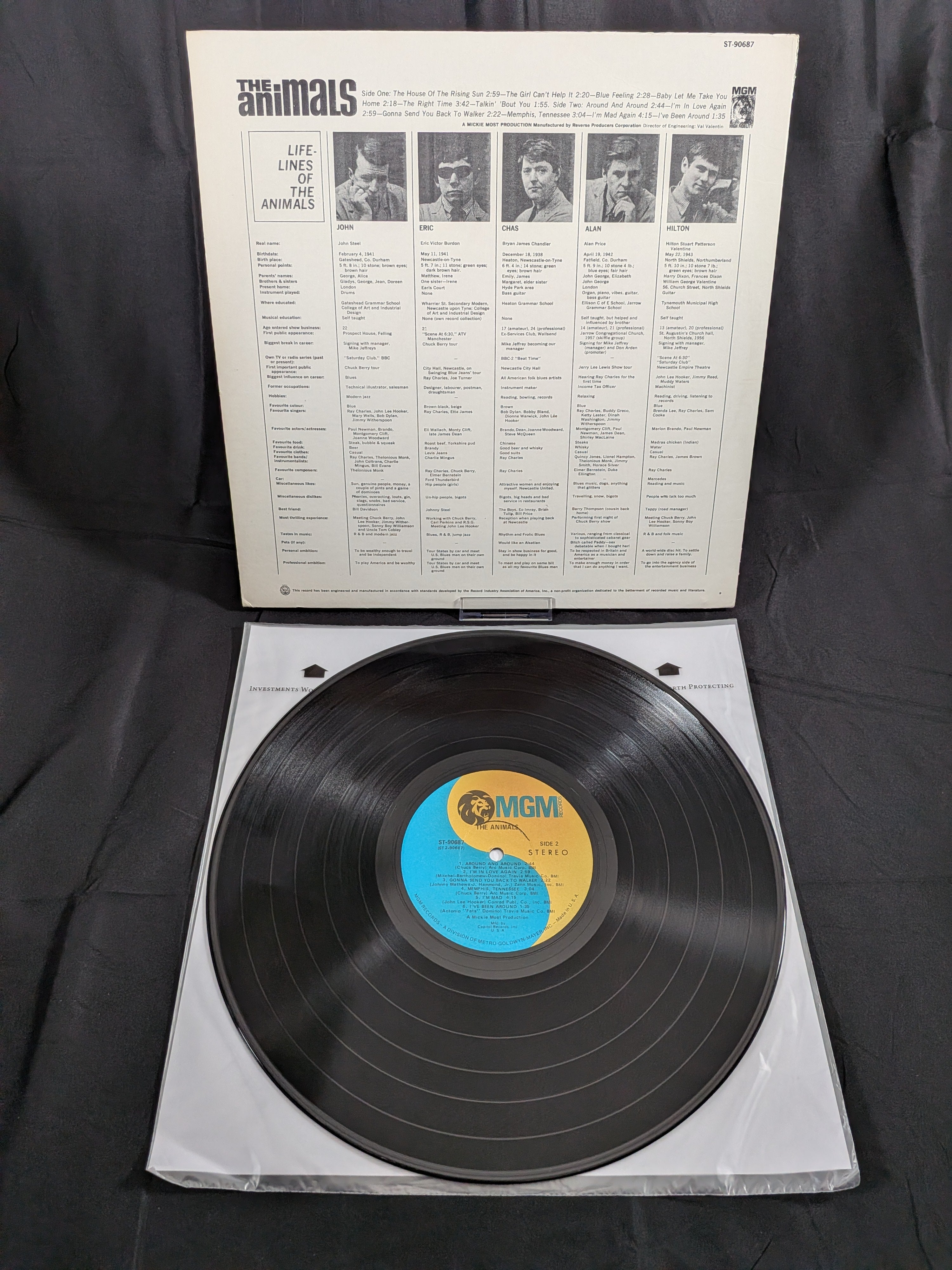The Animals – The Animals | 1968 US Capitol Record Club Stereo LP | ST-90687