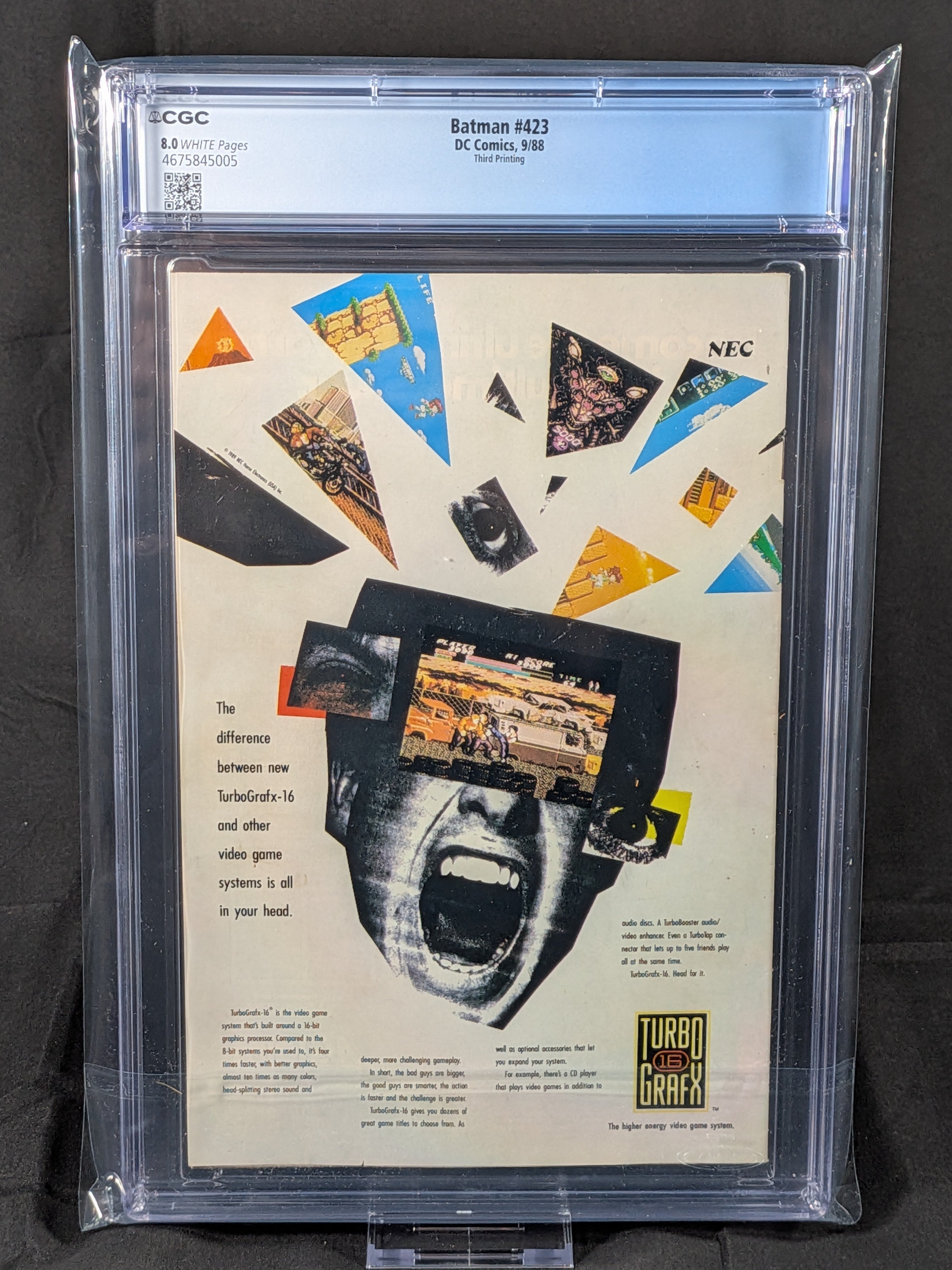 Batman #423 Third Printing (1988) CGC 8.0 | Todd McFarlane Cover