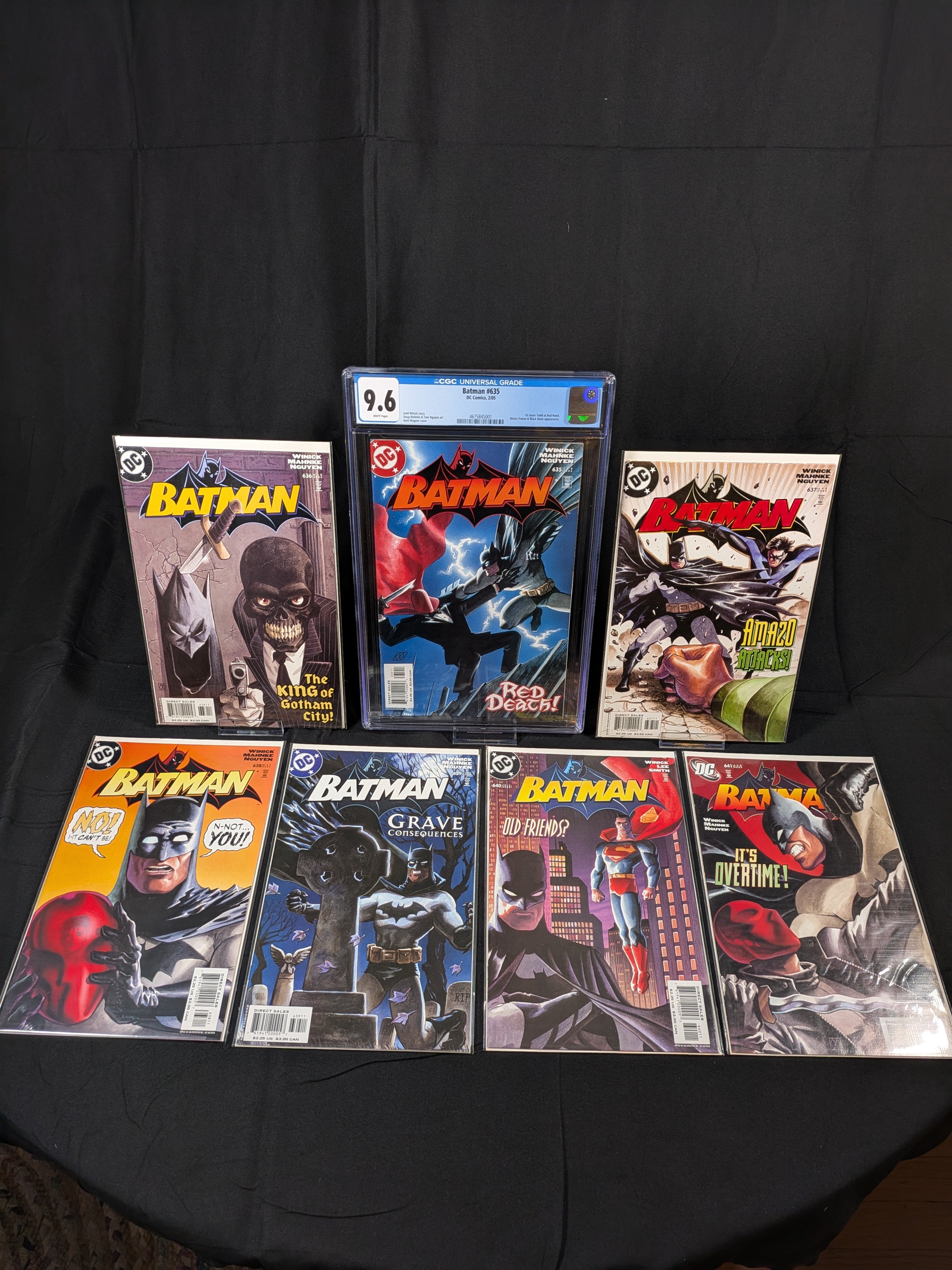 Batman: Under the Hood Arc | Batman #635 CGC 9.6 + #636–641 Raw | First Jason Todd as Red Hood