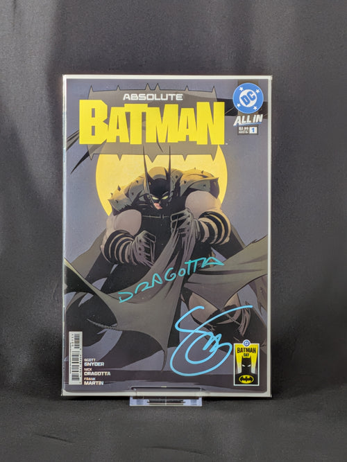 Absolute Batman #1 Batman Day 2025 Dual Signed Snyder & Dragotta w/ COA