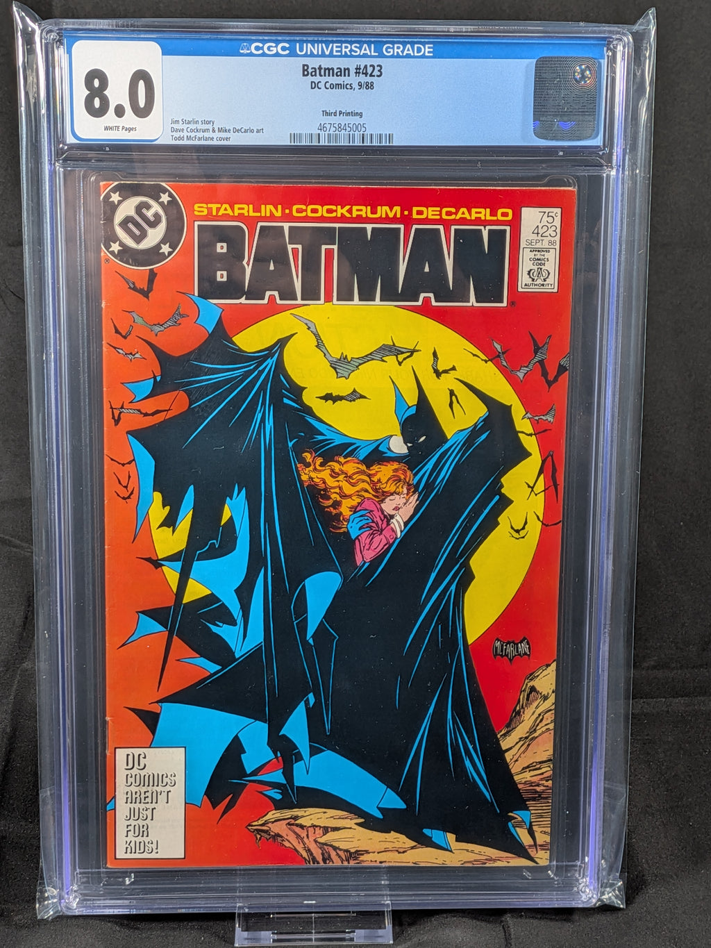 Batman #423 Third Printing (1988) CGC 8.0 | Todd McFarlane Cover