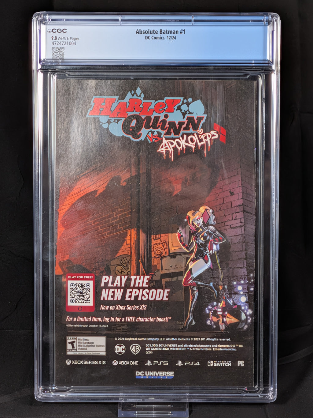 Absolute Batman #1 Cover A (2024) CGC 9.8 White Pages | First Printing | Scott Snyder | Nick Dragotta