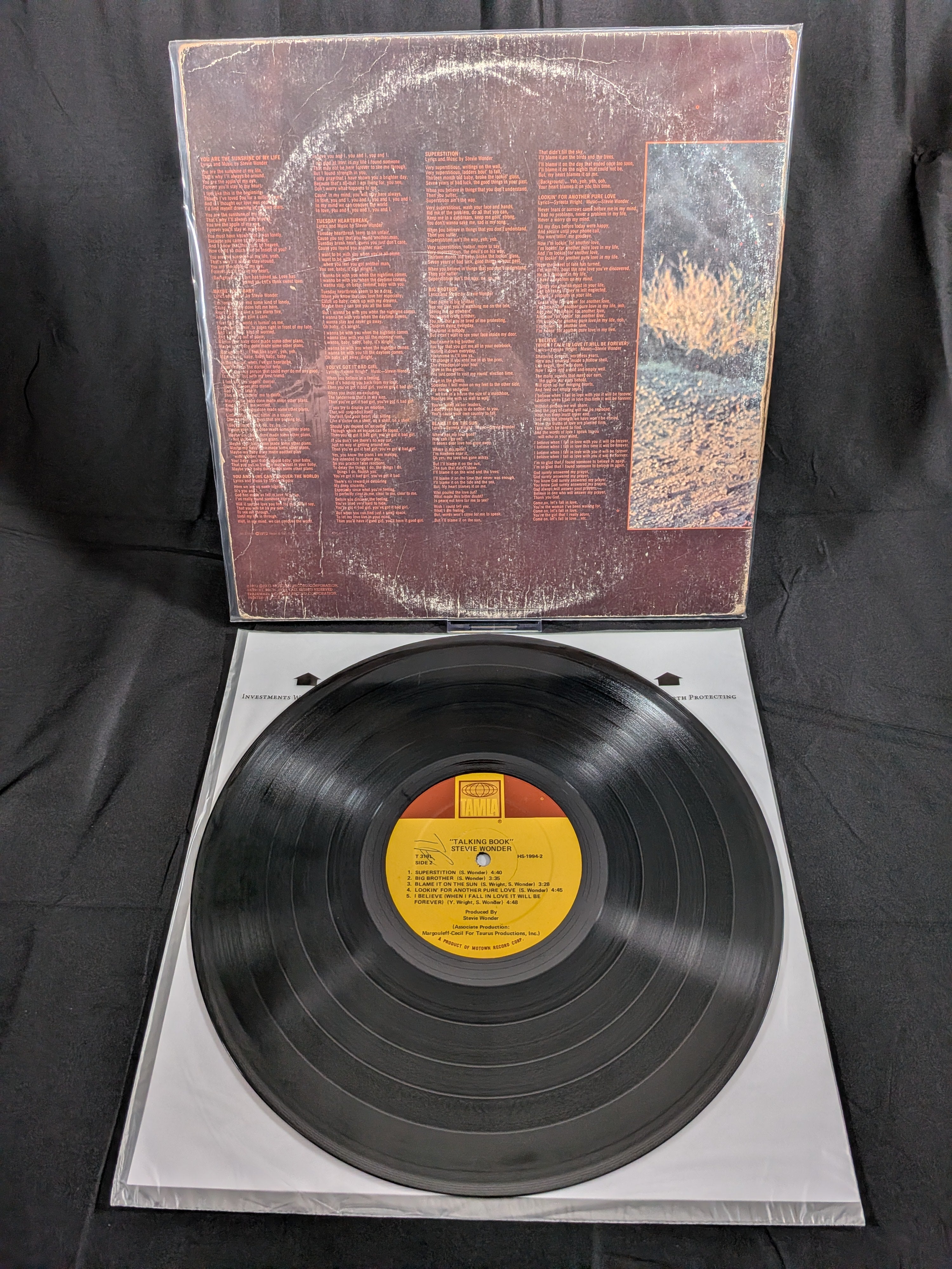 Stevie Wonder – Talking Book | 1972 US Tamla Braille Gatefold LP | T 319L