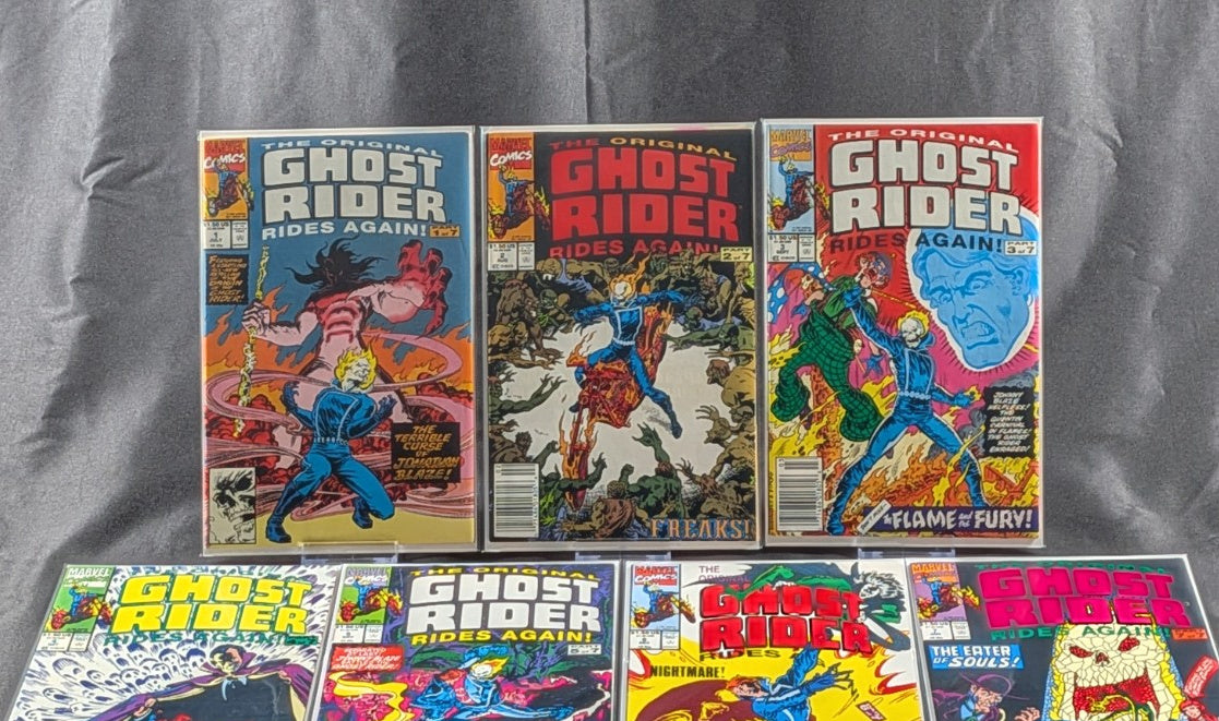The Original Ghost Rider Rides Again! #1–7 Complete 1991 Marvel Comic Set