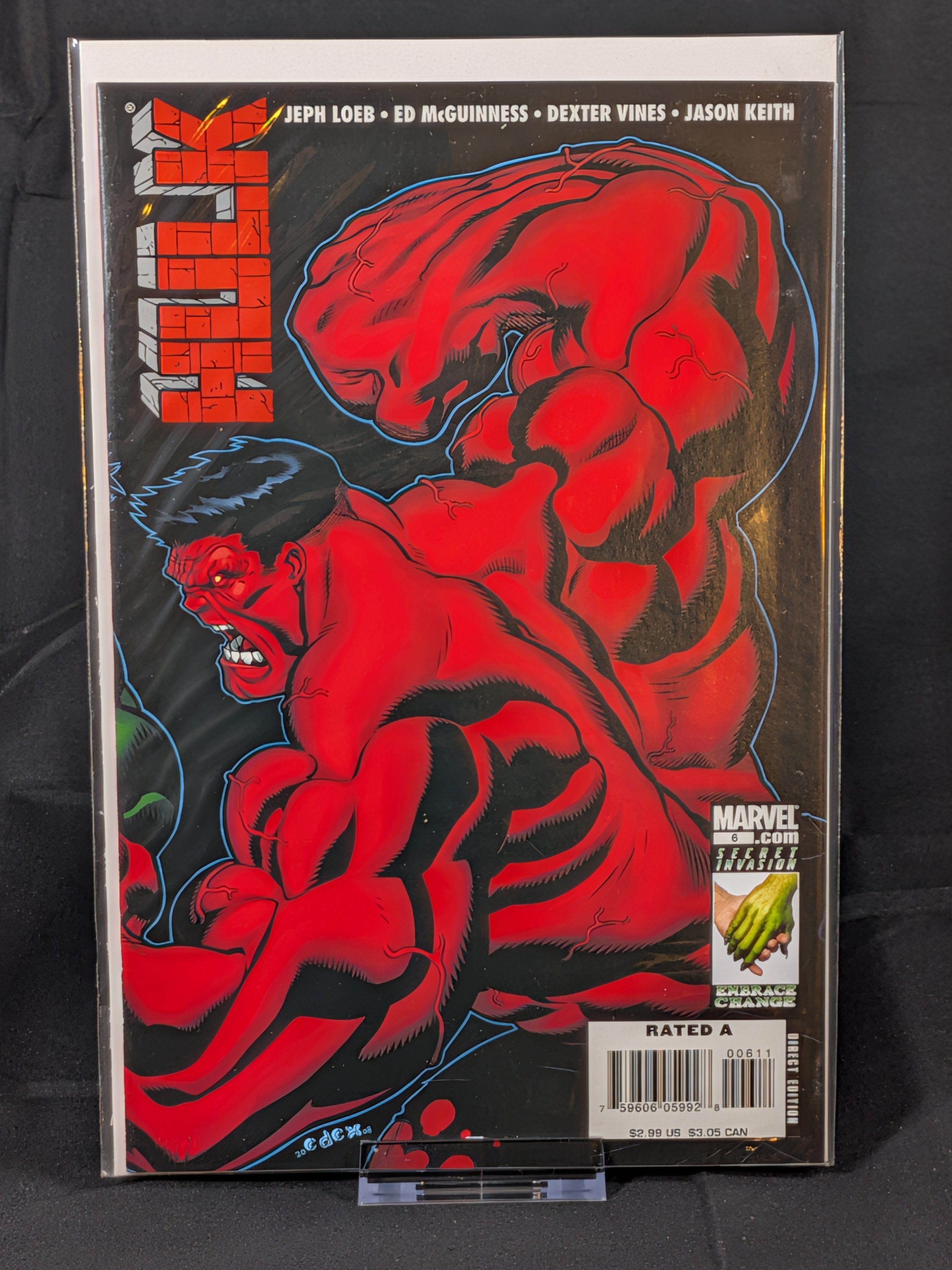 Hulk #1–7 + King-Size Hulk #1 Red Hulk Arc | Hulk #1 CGC 9.2 White Pages