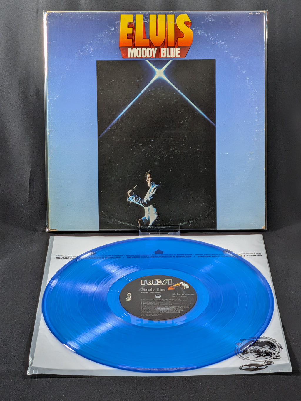 Elvis Presley – Moody Blue | 1977 US Blue Vinyl RCA LP | AFL1-2428