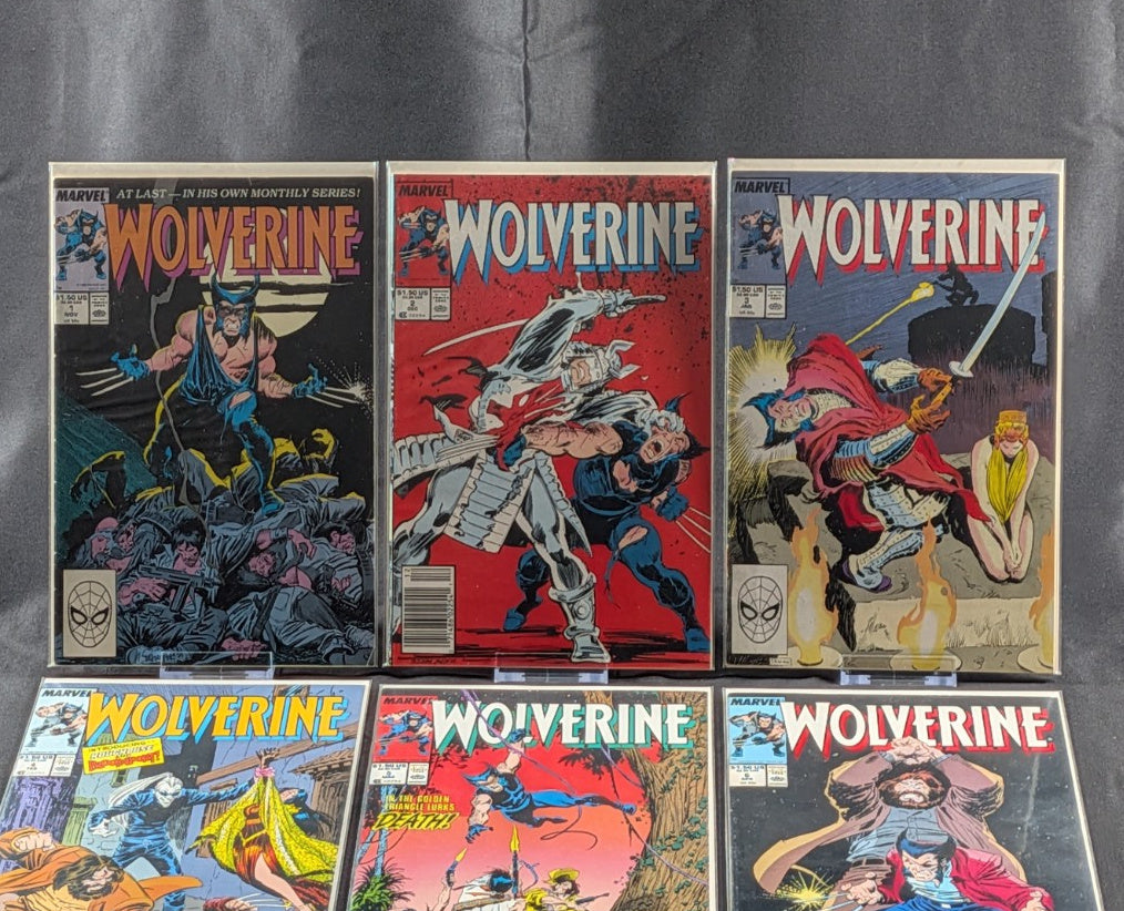 Wolverine #1–6 (1988) | Opening Madripoor / Patch | 6-Comic Marvel Lot