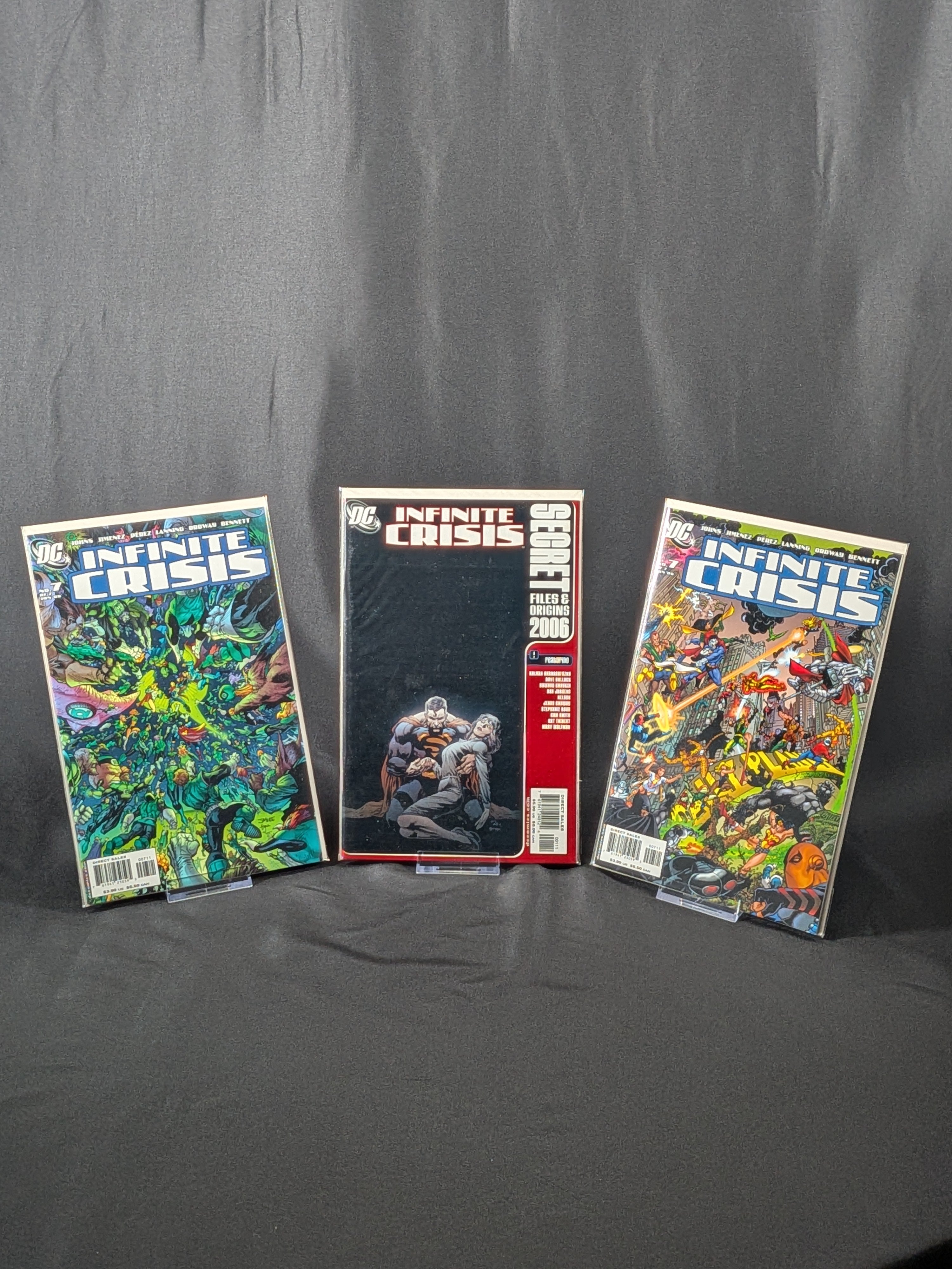 Infinite Crisis #1–7 Complete 21-Comic Collector Lot | Lee & Pérez Covers + 2nd Prints