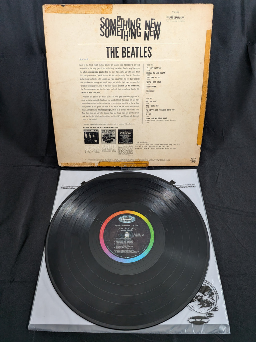 The Beatles – Something New | US Mono Rainbow Label LP | Capitol T-2108