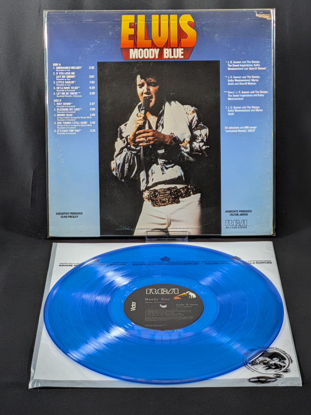 Elvis Presley – Moody Blue | 1977 US Blue Vinyl RCA LP | AFL1-2428