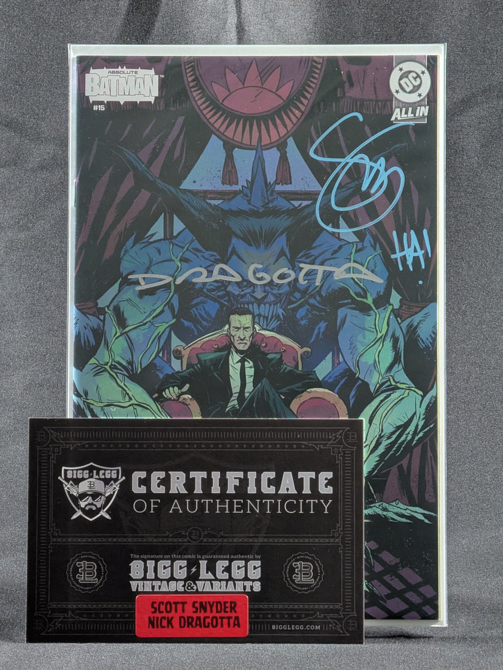 Absolute Batman #15E — Dual Signed by Scott Snyder & Nick Dragotta