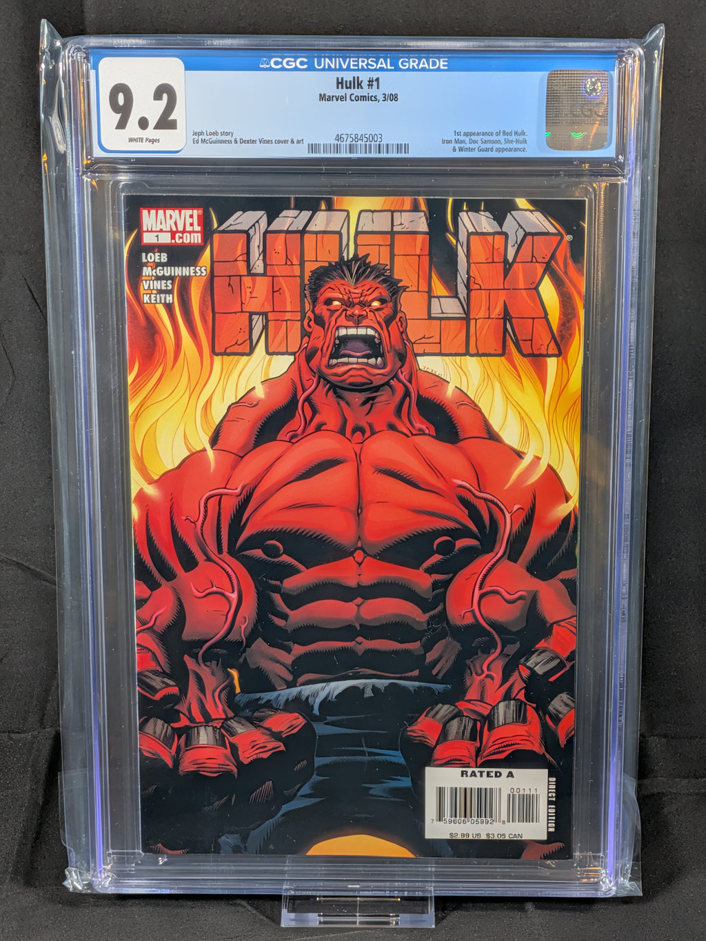 Hulk #1–7 + King-Size Hulk #1 Red Hulk Arc | Hulk #1 CGC 9.2 White Pages