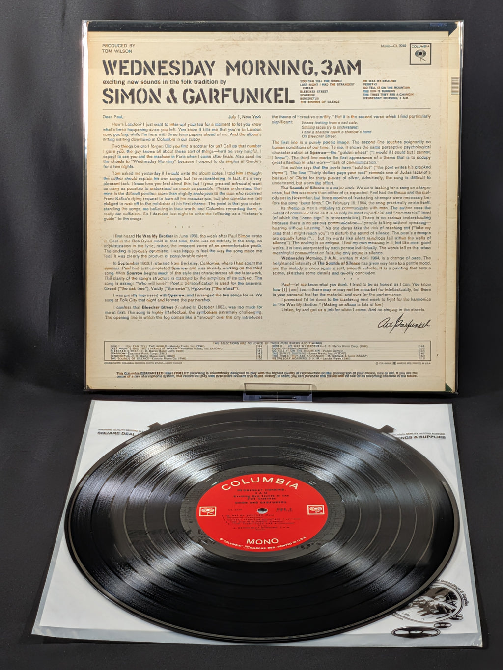 Simon & Garfunkel 3-LP Lot | Wednesday Morning, Sounds of Silence & Bridge Over Troubled Water